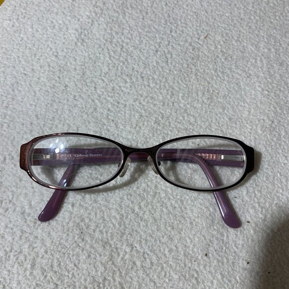 Catherine Deneuve Eyeglasses CD 240 BU 53-17 140 Purple Black - Picture 1 of 10